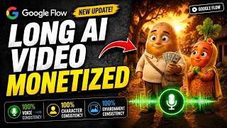 I Created a Long AI Video using Google Flow 100% Voice Consistency | Insane Results