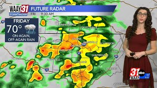 Dense fog and overcast skies today, widespread rain throughout Friday