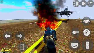 Indian bike rider 3d game | NEW CHALLENGE GHOST RIDER BIKE VS Jet fighter 