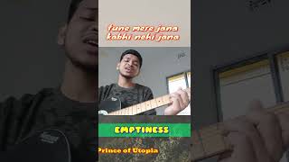 emptiness_tune mere jana acoustic cover #shorts #oldisgold #sadstatus #emotional