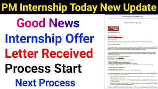 PM Internship Today New Update 2025 || PM Internship Offer Letter Received || PM internship 2025