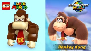 Mario Kart World characters Comparison (LEGO vs Game )