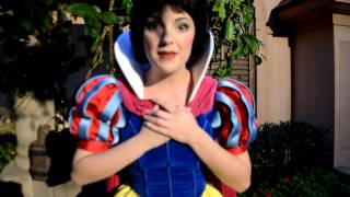 Princess Snow White wishing Maria a Happy Birthday!