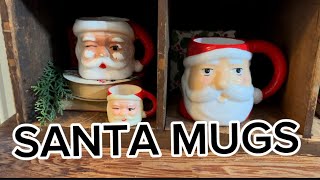 Let’s Decorate with some Vintage Santa Mugs