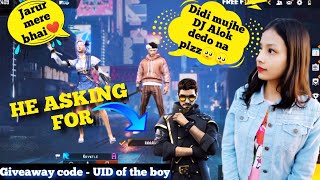 || 8 YEARS BOY ASKING FOR DJ ALOK 😭💎❤ || MY REACTION ON HIM❤🤩😌||  #freefire #djalok