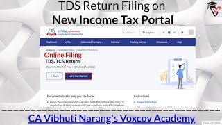 TDS Return Online Filing on new Income Tax Portal