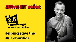 Andy's Challenge 26 2600 rep HIIT workout