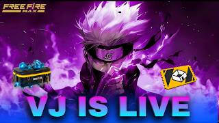 FREE FIRE LIVE WITH (VJ IS LIVE) #redeemcode