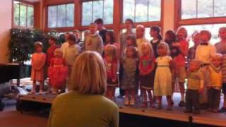All the grandchildren singing