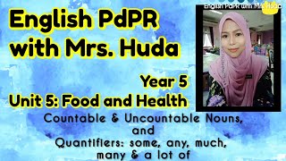 Year 5 Unit 5: Food and Health | Countable & Uncountable Nouns, and Quantifiers (Page 55)
