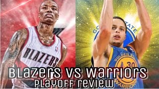 Warriors vs Blazers PLAYOFF PREDICTION/PREVIEW!