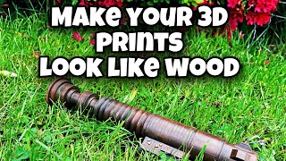 Make your 3D prints look like wood