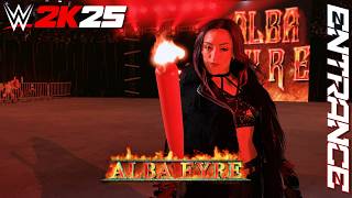 WWE 2K25 - Alba Fyre [FULL ENTRANCE] Clash At The Castle, Glasgow