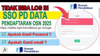 Masalah Email dan Password Salah di Akun SSO PD Data | Verval PD, E-Ijazah, Daftar-bpti kemdikubud |
