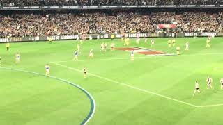 Final siren, Collingwood v Melbourne, First Qualifying Final (7/9/23)