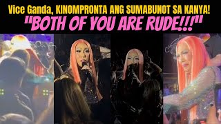 FULL VIDEO: VICE GANDA, SINABUNUTAN NG CONCERT GOER! VICE, DI NAKAPAGPIGIL, “BOTH OF YOUR ARE RUDE!”
