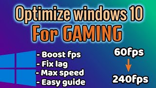 HOW TO OPTIMIZE EVERY WINDOWS FOR GAMING/BY TAIMOOR GAMING/100 WORKING MUST WATCH