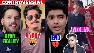 Gyan Gaming Vs Binzaid Gaming CONTROVERSIAL🤬 | Zerox Got Married💖 | Total Gaming - Free Fire End💔