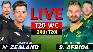 Live: New Zealand vs South Africa, T20 World Cup | Live Cricket Match Today | NZ vs SA, LAST 7 OV