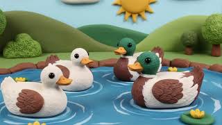 Ducks on the Pond - feathery fun