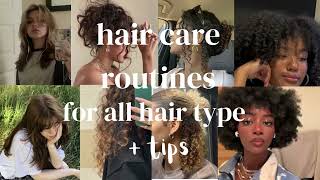 hair care routines + tips | all hair types ♡