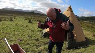 Hot tent camping