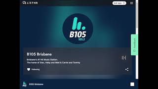 B105 Brisbane Radio Aircheck 2025-04-20 3PM-6PM Easter Sunday