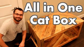 All in One Cat Box Out of Pallet Wood