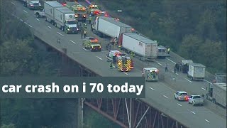 car crash i 70 today
