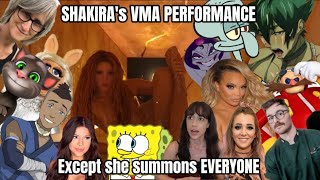 Shakira opens a portal and summons EVERYONE at her #VMAs performance!