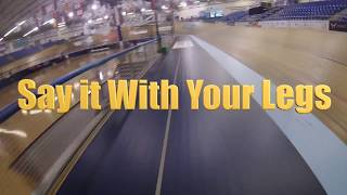 Velodrome the pole lane, the blue line, riding the rail