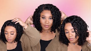 Very Beginner Friendly | No Adhesive Needed | Curly 5x5 HD Closure Wig | UniceHair