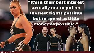 Ronda Rousey Just Gave Us The Reasons Why WWE Sucks 