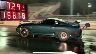 Jared Holts Supra goes 7.29 at 188mph!! Real Street Performance