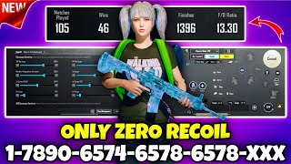 🔥Bgmi sensitivity settings 2025 🥵 | Bgmi best sensitivity settings 😱| Zero recoil sensitivity bgmi.