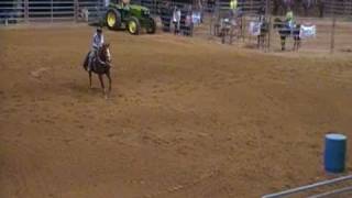Peyton & Julie, 4/2/11, Barrel Racing