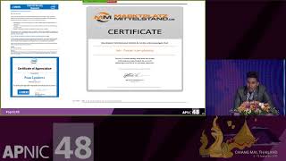 APNIC 48 - APNIC FIRST Security (Session 3)