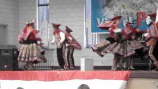 peruvian ethnic folk dancing