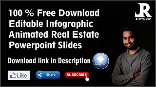 100% Free Download Editable Infographic Animated Real Estate PowerPoint Slides 2022
