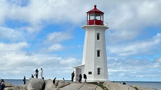Nova Scotia Lighthouse Peggy’s Cove up close! And great Rainbow!