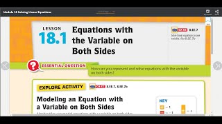 Solving Equations with Variables on Both Sides