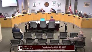 Committee of the Whole Meeting - Monday, January 05, 2026