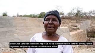 Agnes will no longer struggle with water scarcity thanks to her community's sand dam