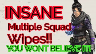 You won't believe it! Insane Apex Legends multiple Squad wipe | Share if you care