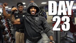 DAY 23 OF MY 90 DAY CHALLENGE (64KG TO 80KG) SHOULDER DAY