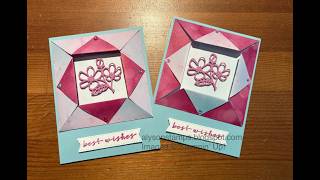 Fold Back Frame Card Stamping Tutorial Technique Tuesday