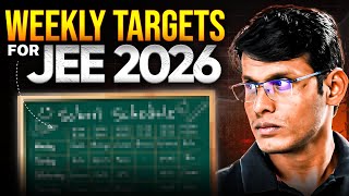 JEE 2026 Weekly Targets to Minimise Mistakes & Get into 99%ile Club 🔥