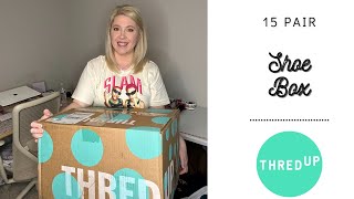 ThredUP 15 Pair SHOE Unboxing! | Amber Dawn