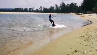 kite surfing Cherating lagoon.. Awal, Jijan n Manaf
