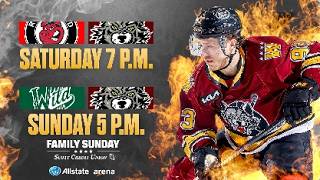 RIVALRY GAME! Chicago Wolves vs. Rockford Icehogs & Iowa Wild | March 21 & 22 at Allstate Arena